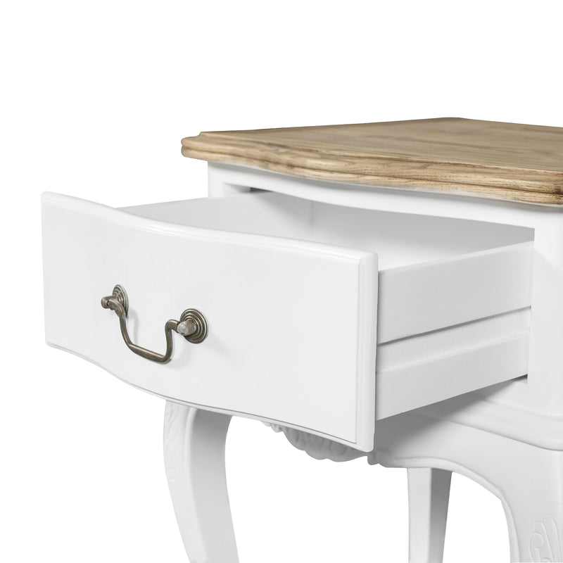 French Provincial Provence Bedside Lamp Table