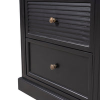 Hamptons Coastal Seaside 2 Drawer Bedside Table(Upgraded Height)