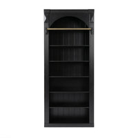 Hamptons Heritage Open Library Arched Extendable Bookshelf/Bookcase with Ladder 100cm - 300cm Wide