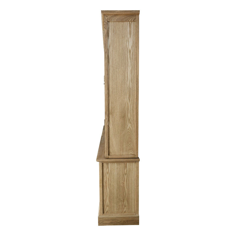 Hamptons Halifax 2 Glass Door 6 Drawer Kitchen Cabinet