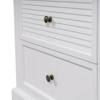 Hamptons Coastal Seaside 2 Drawer Bedside Table