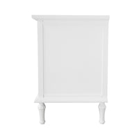 Hamptons Heritage 3 Drawer Bedside Lamp Table