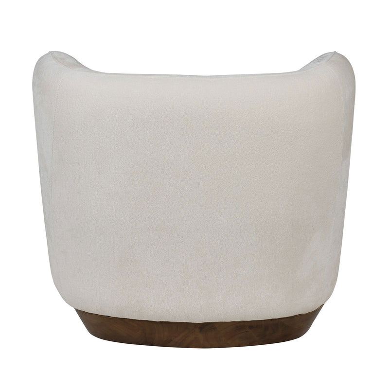 Cozy Modern Tulip Blossom Swivel Upholstered Accent Chair