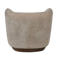 Cozy Modern Tulip Blossom Swivel Upholstered Accent Chair
