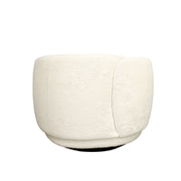 Tulip Blossom Boucle Swivel Lounge Armchair