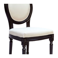 French Provincial Louis Set of 2 Upholstered Dining Chairs