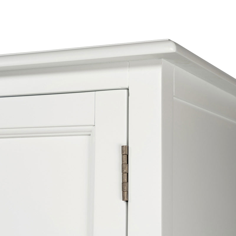 French Provincial Rustic Charm Glass-Door TV Entertainment Unit