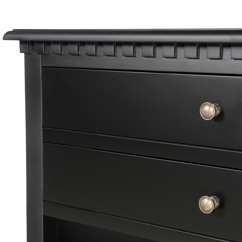 Hamptons Halifax Two Drawers Bedside Table