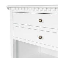 Hamptons Halifax Two Drawers Bedside Table