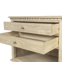 Hamptons Halifax Two Drawers Bedside Table