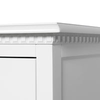 Hamptons Heritage 7 -Drawer Tallboy Dresser with Classic Turned Legs and Dentil Molding Design