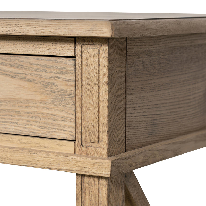 Hamptons Halifax Side Cross Console Hall Table / Study Desk