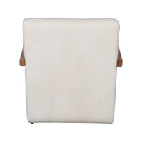 The Mosaic Bouclé Lounge Armchair with Black / Natural Frame in French Mist Grey / Toasted Oatmeal / Butter Cream