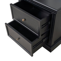 Hamptons Coastal Seaside 2 Drawer Bedside Table(Upgraded Height)