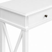 Hamptons Halifax Side Cross 3 Drawer Console Hall Table