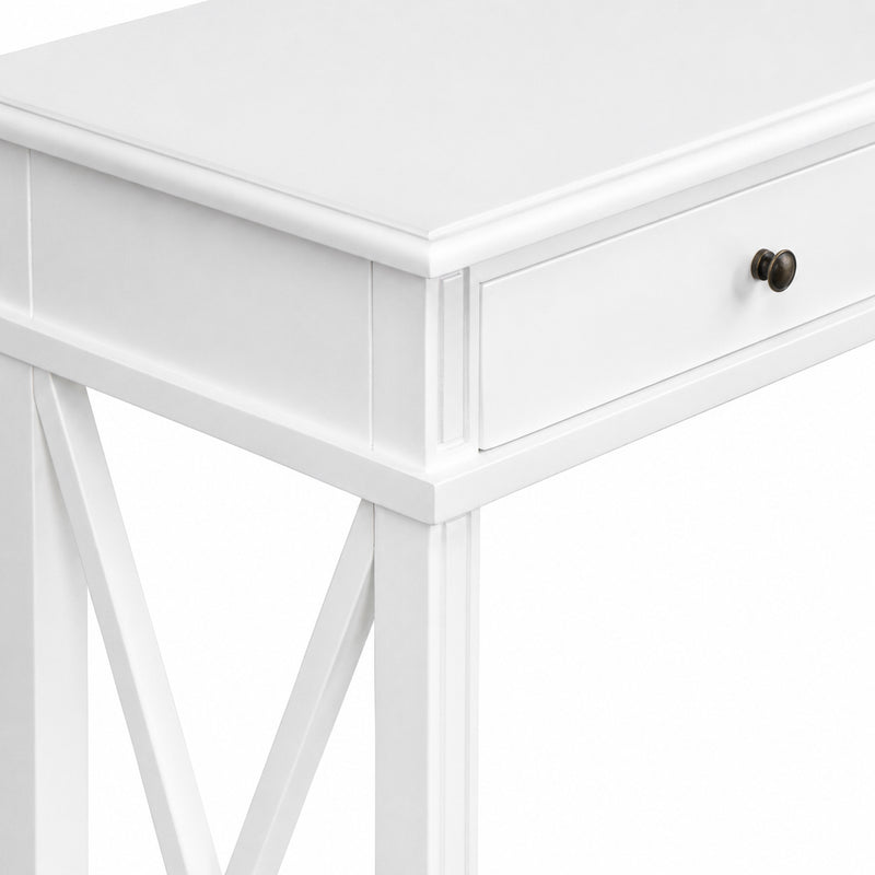 Hamptons Halifax Side Cross 3 Drawer Console Hall Table