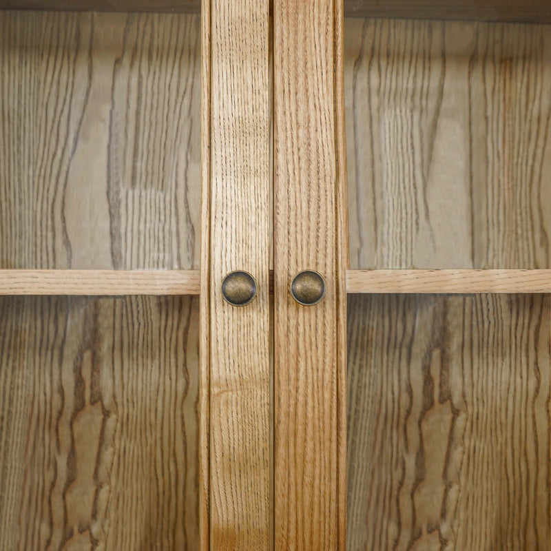 Hampton Halifax 2 Glass Door Hutch Display and Buffet Cabinet Bookcase Cupboard