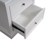 Hamptons Coastal Seaside 2 Drawer Bedside Table