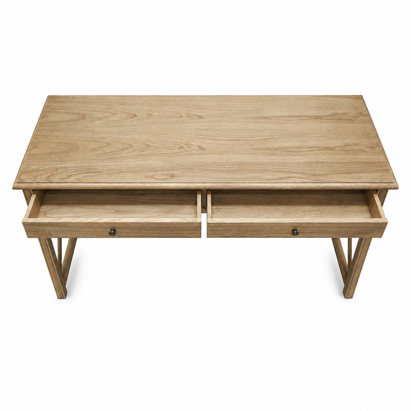 Hamptons Halifax Side Cross Console Hall Table / Study Desk