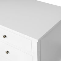 Hamptons Heritage 3 Drawer Bedside Lamp Table