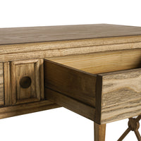 Hamptons Halifax Side Cross 2 Drawer Console Hall Table