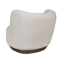 Cozy Modern Tulip Blossom Swivel Upholstered Accent Chair