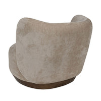 Cozy Modern Tulip Blossom Swivel Upholstered Accent Chair