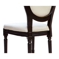 French Provincial Louis Set of 2 Upholstered Dining Chairs