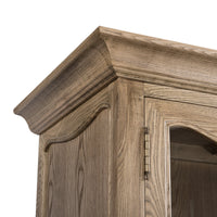 French Provincial Display Cabinet & Bookcase Natural Ash/ Modular Design