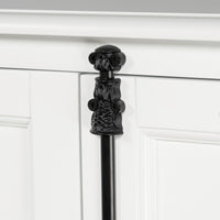 French Provincial Rustic Charm Glass-Door TV Entertainment Unit