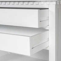 Hamptons Halifax Two Drawers Bedside Table