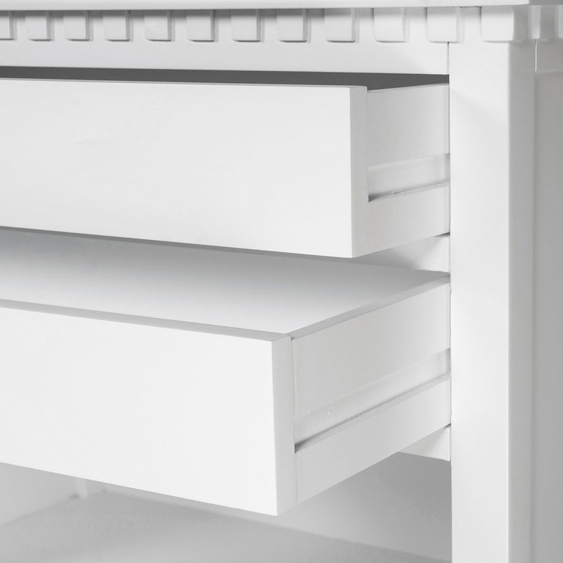 Hamptons Halifax Two Drawers Bedside Table
