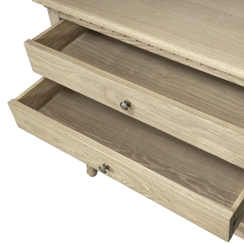 Hamptons Halifax Two Drawers Bedside Table