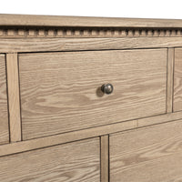 Hamptons Heritage 7 -Drawer Tallboy Dresser with Classic Turned Legs and Dentil Molding Design