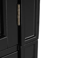 Hamptons Coastal 2 Glass Door Display Cabinet Bookcase