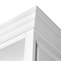 Hamptons Halifax 3 Bay Buffet and Hutch Bookcase with Ladder