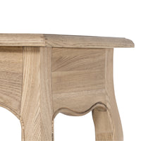 French Provincial Console Hall Table in Natural Oak