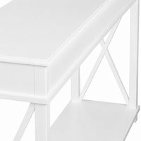 Hamptons Halifax Side Cross 3 Drawer Console Hall Table
