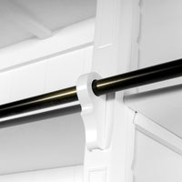 Hamptons Halifax 3 Bay Buffet and Hutch Bookcase with Ladder