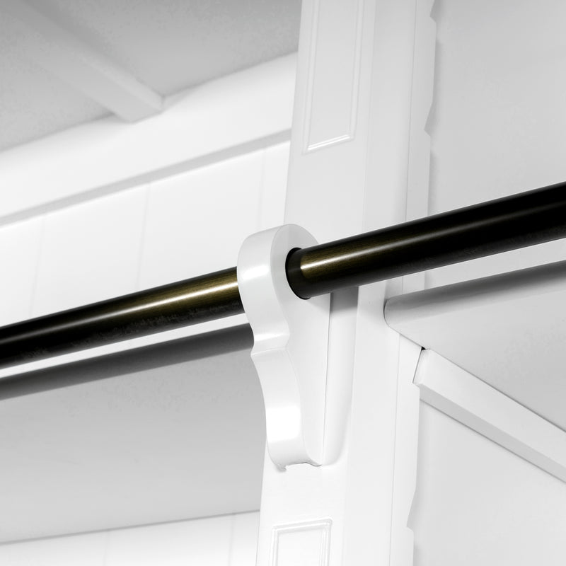 Hamptons Halifax 3 Bay Buffet and Hutch Bookcase with Ladder