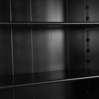 Hamptons Halifax 3 Bay Buffet and Hutch Bookcase with Ladder