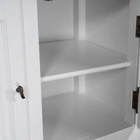 French Provincial Louis Vintage Glass Display Buffet and Hutch Cupboard Cabinet