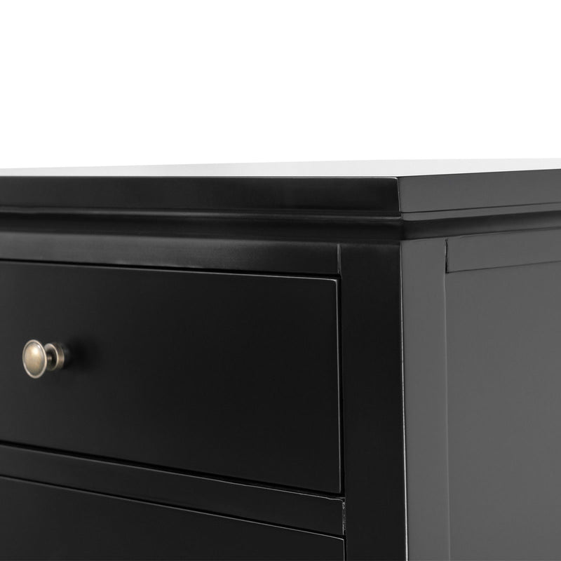 Hamptons Heritage 3 Drawer Bedside Lamp Table