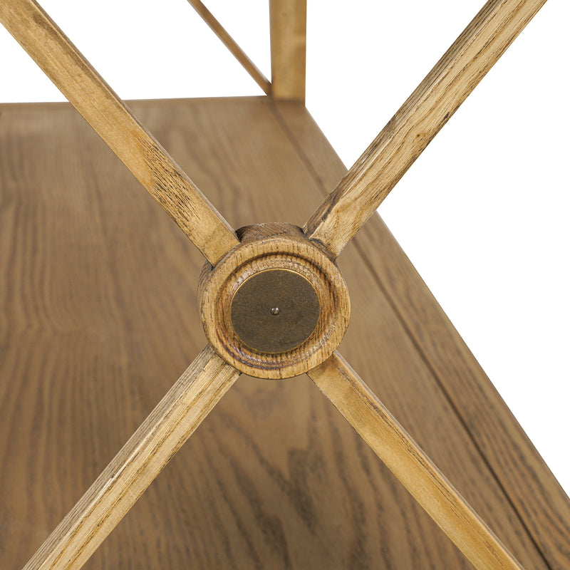 Hamptons Halifax Side Cross 2 Drawer Console Hall Table