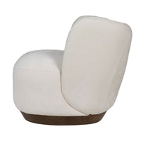Cozy Modern Tulip Blossom Swivel Upholstered Accent Chair