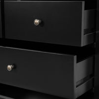 Hamptons Heritage 7 -Drawer Tallboy Dresser with Classic Turned Legs and Dentil Molding Design