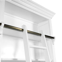 Hamptons Halifax 3 Bay Buffet and Hutch Bookcase with Ladder