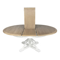 Hamptons Sorrento 150-190cm Round Extendable Trestle Dining Table