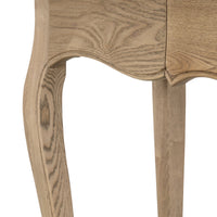 French Provincial Console Hall Table in Natural Oak
