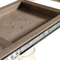 Hamptons Extendable/French Provincial Pedestal Round 100-150cm Extendable Dining Table NATURAL ASH